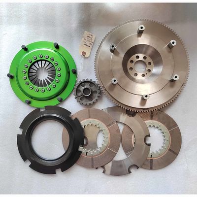 High Performance Racing Twin Plate Clutch Kits 4140 Steel Fit 200mm Nissan Z35 24T