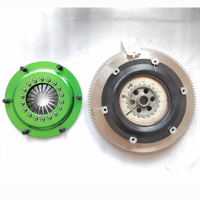 High Performance Racing Twin Plate Clutch Kits 4140 Steel Fit 200mm Nissan Z35 24T